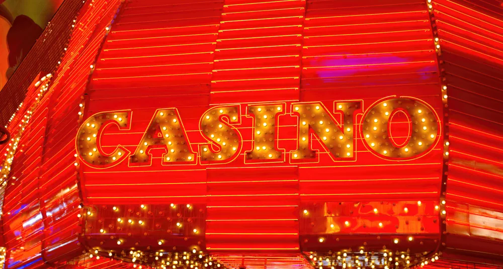 Rood casinobord